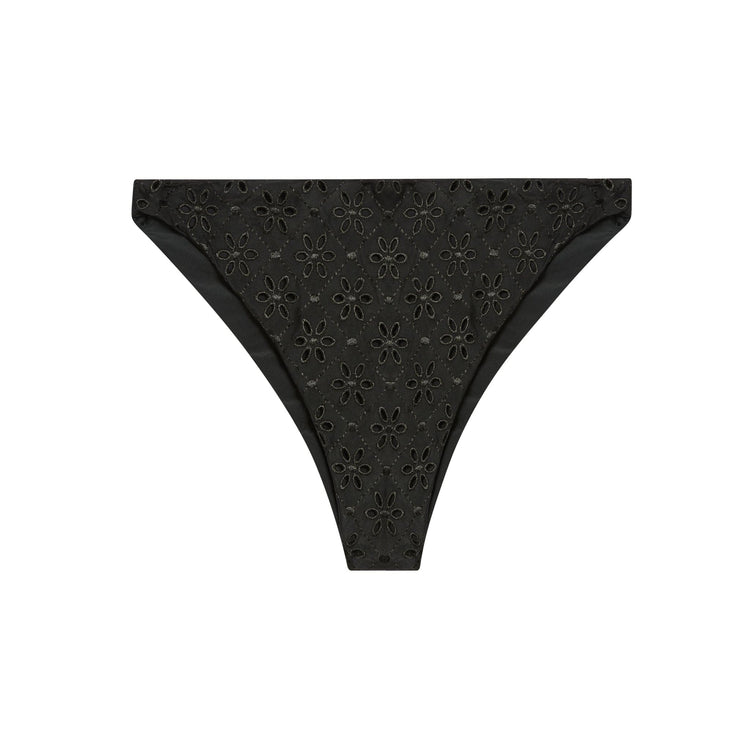 The Edie Bottom in Broderie Anglaise Noir