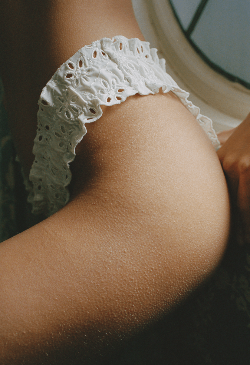 The Chloe Bottom in Broderie Anglaise