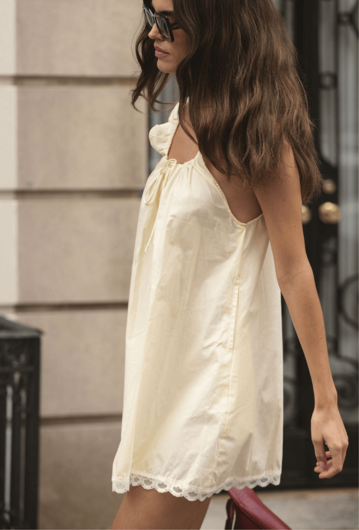 The Lucy Mini Dress in Butter