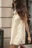 The Lucy Mini Dress in Butter