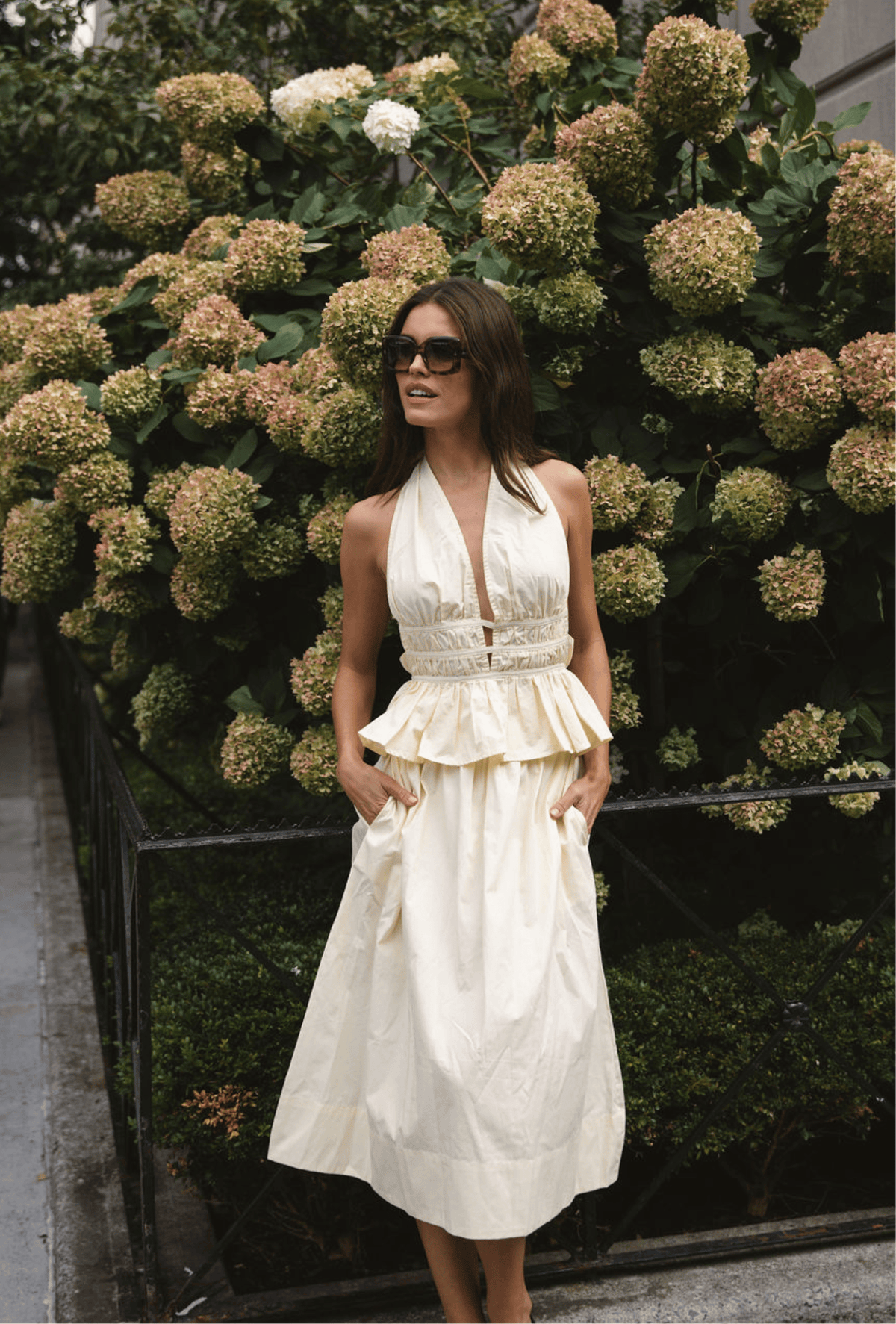 The Violet Top in Butter Yellow