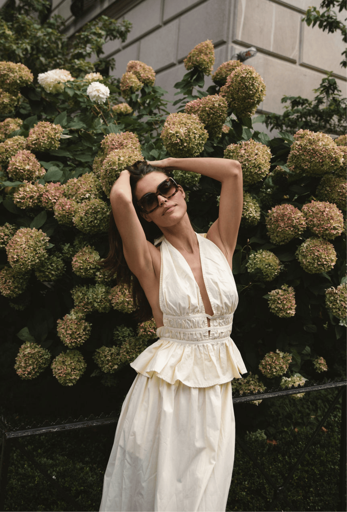 The Violet Top in Butter Yellow