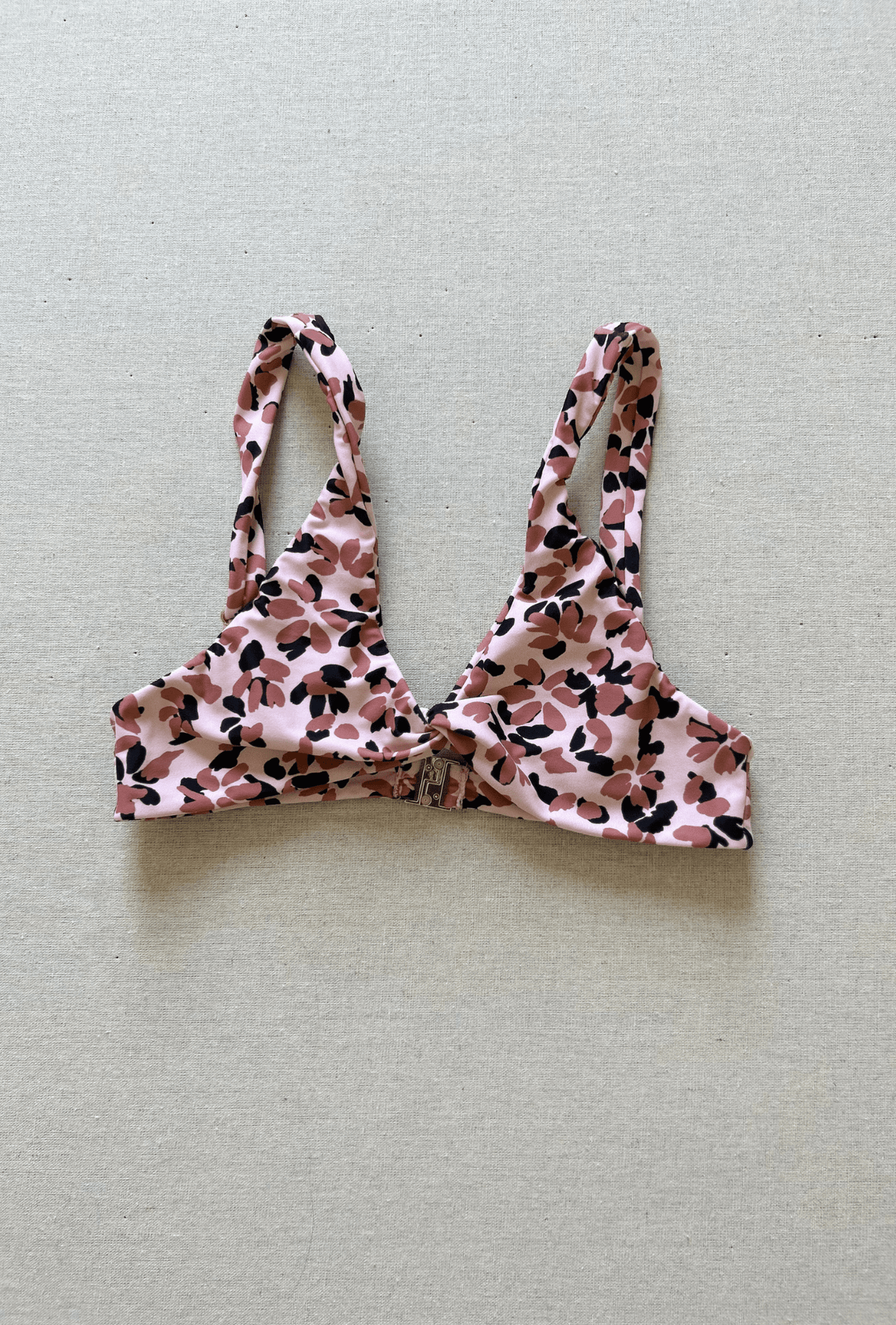 twist top in pink floral - size xs