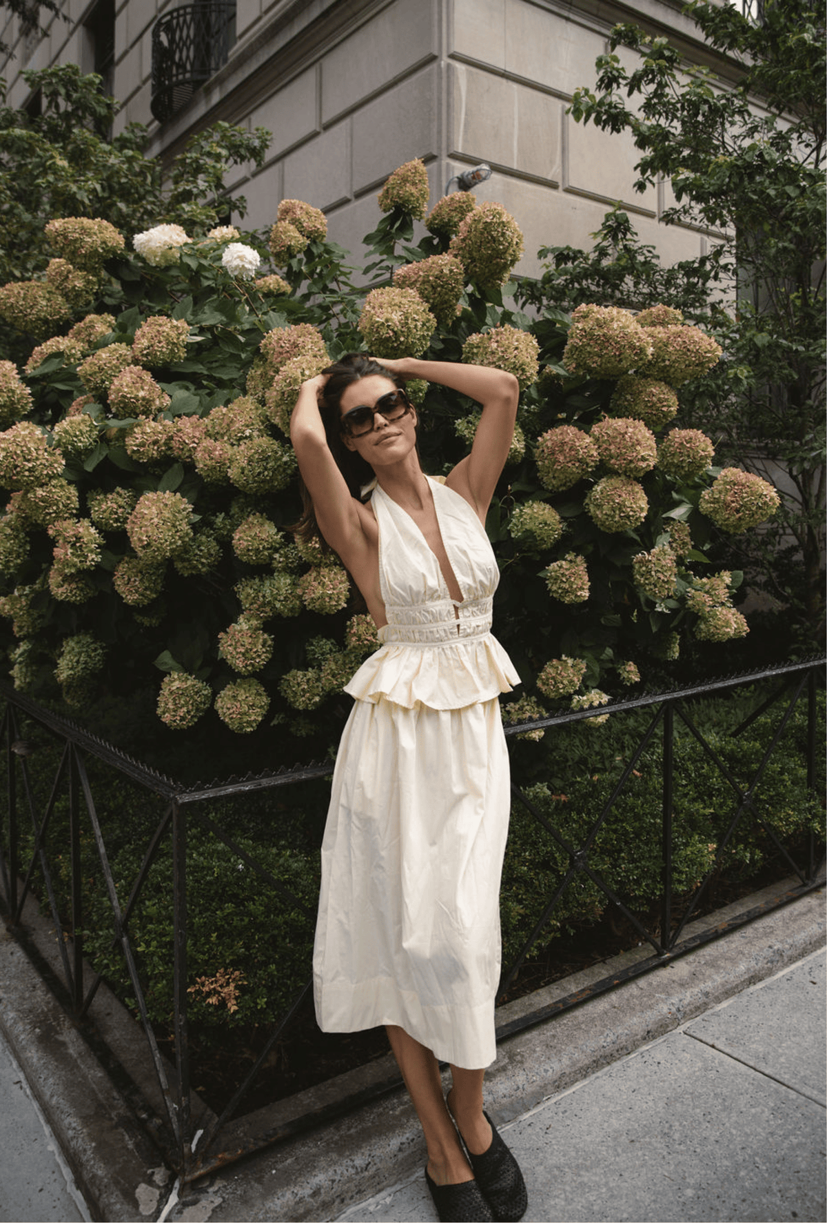 The Violet Top in Butter Yellow