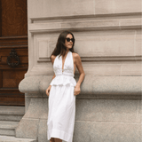 The Violet Top in White