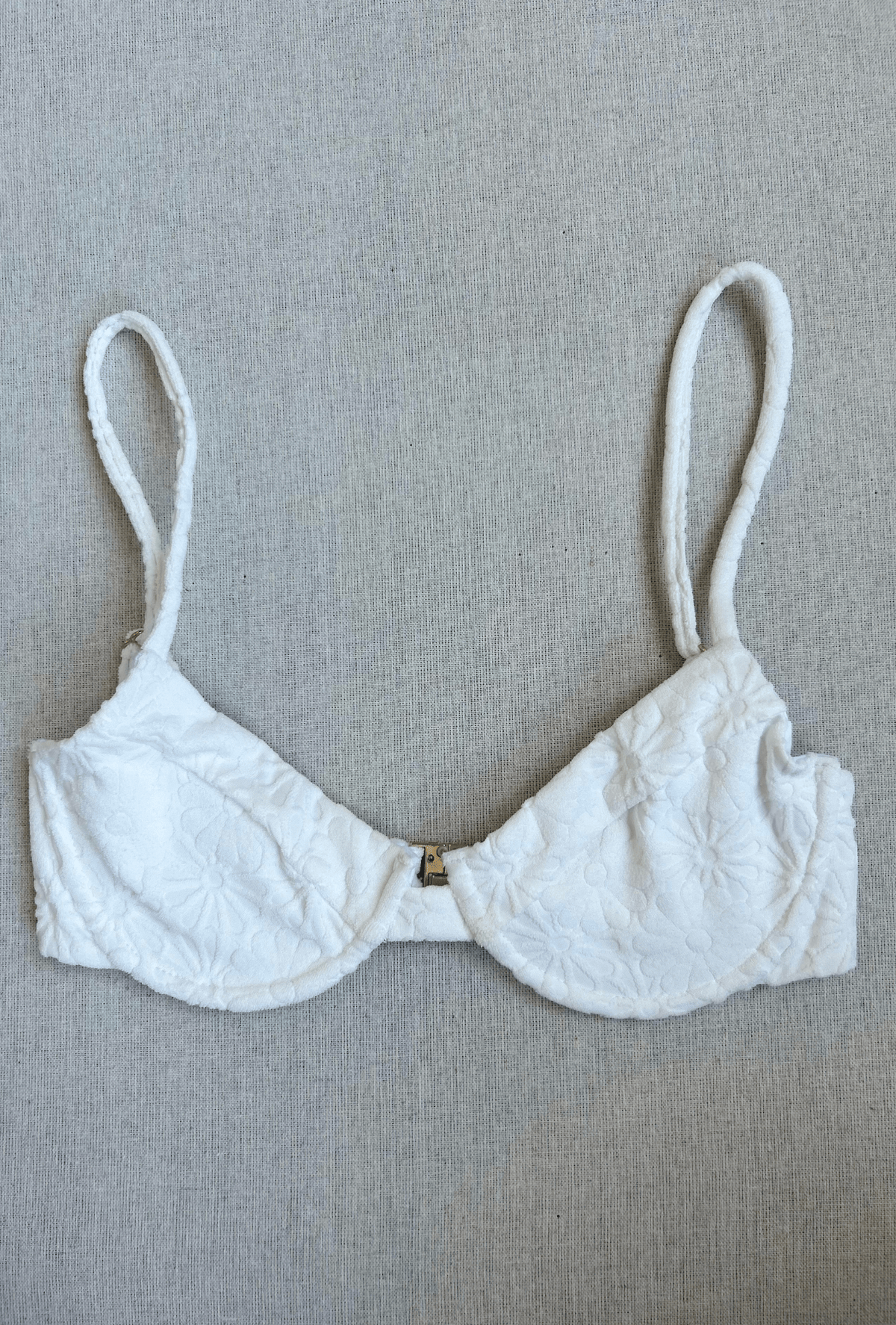 lulu top in white daisy - size xs