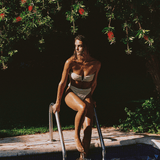 The Elin Top in Luxe Ivory Crinkle