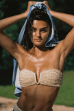 The Edie Bottom in Luxe Ivory Crinkle