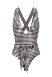 The Georgia One Piece in Tuxedo Plaid