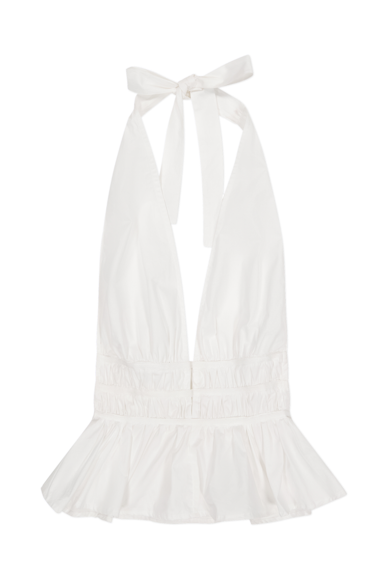 The Violet Top in White