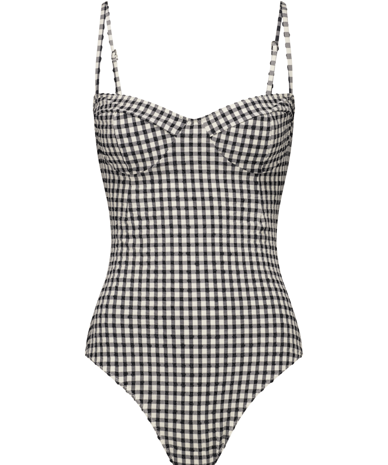 The Bowie One Piece in Tuxedo Plaid