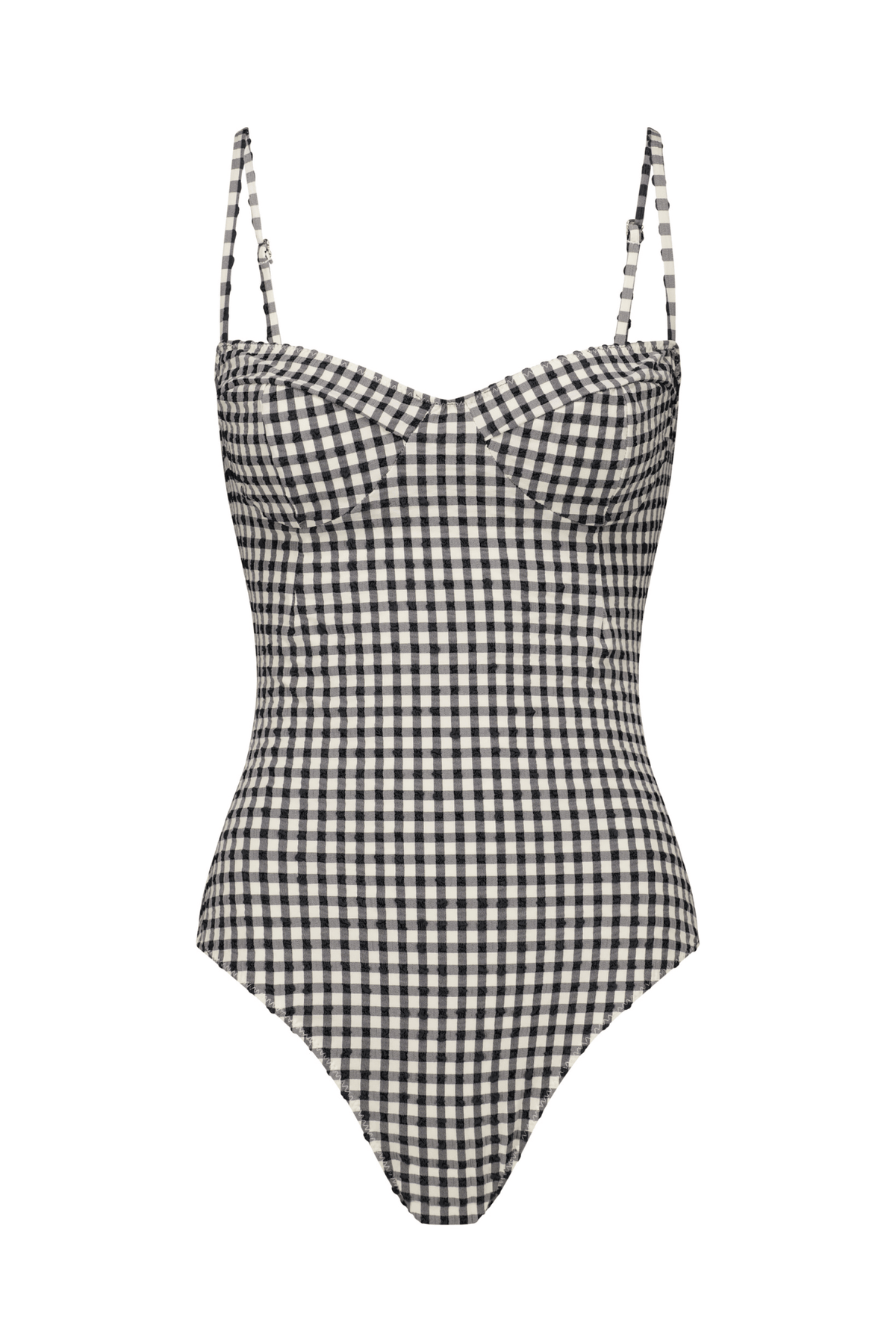 The Bowie One Piece in Tuxedo Plaid