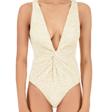 The Olivia One Piece in Ivory Luxe Crinkle