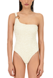 The Jessi One Piece in Ivory Luxe Crinkle