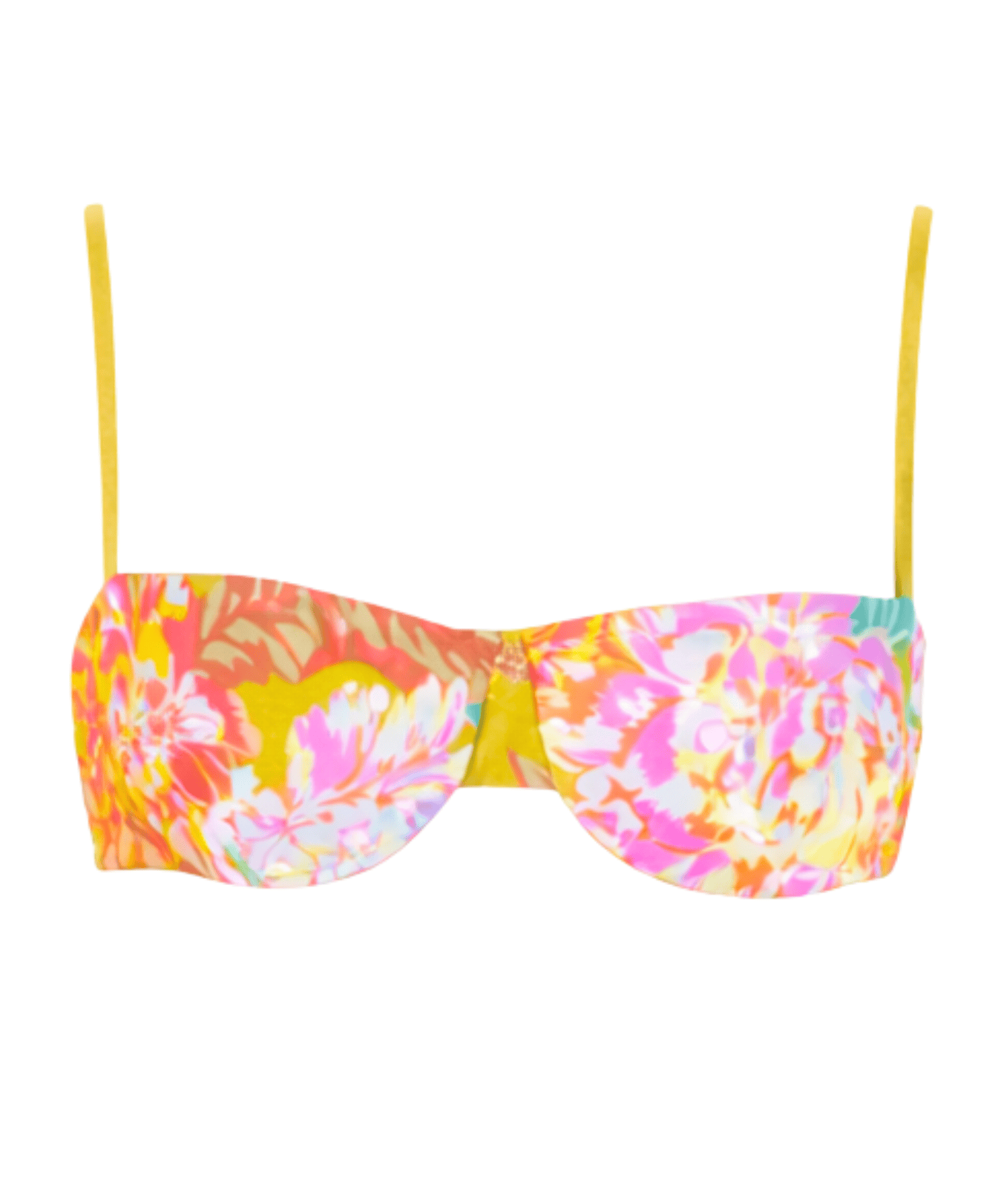 The Ingrid Top in Chartreuse Floral