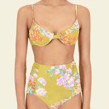 The Luisa Bottom in Chartreuse Floral
