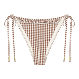 'Juillet x Lilly Sisto': The Annie Bottom in Brown Gingham