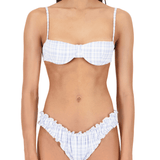 The Ingrid Top in Birdie Plaid