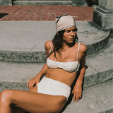 The Ingrid Top in Ivory Luxe Crinkle