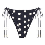 The Nat Bottom in Polka Dot Black/Ivory