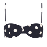 The Ingrid Top in Polka Dot Black/ Ivory