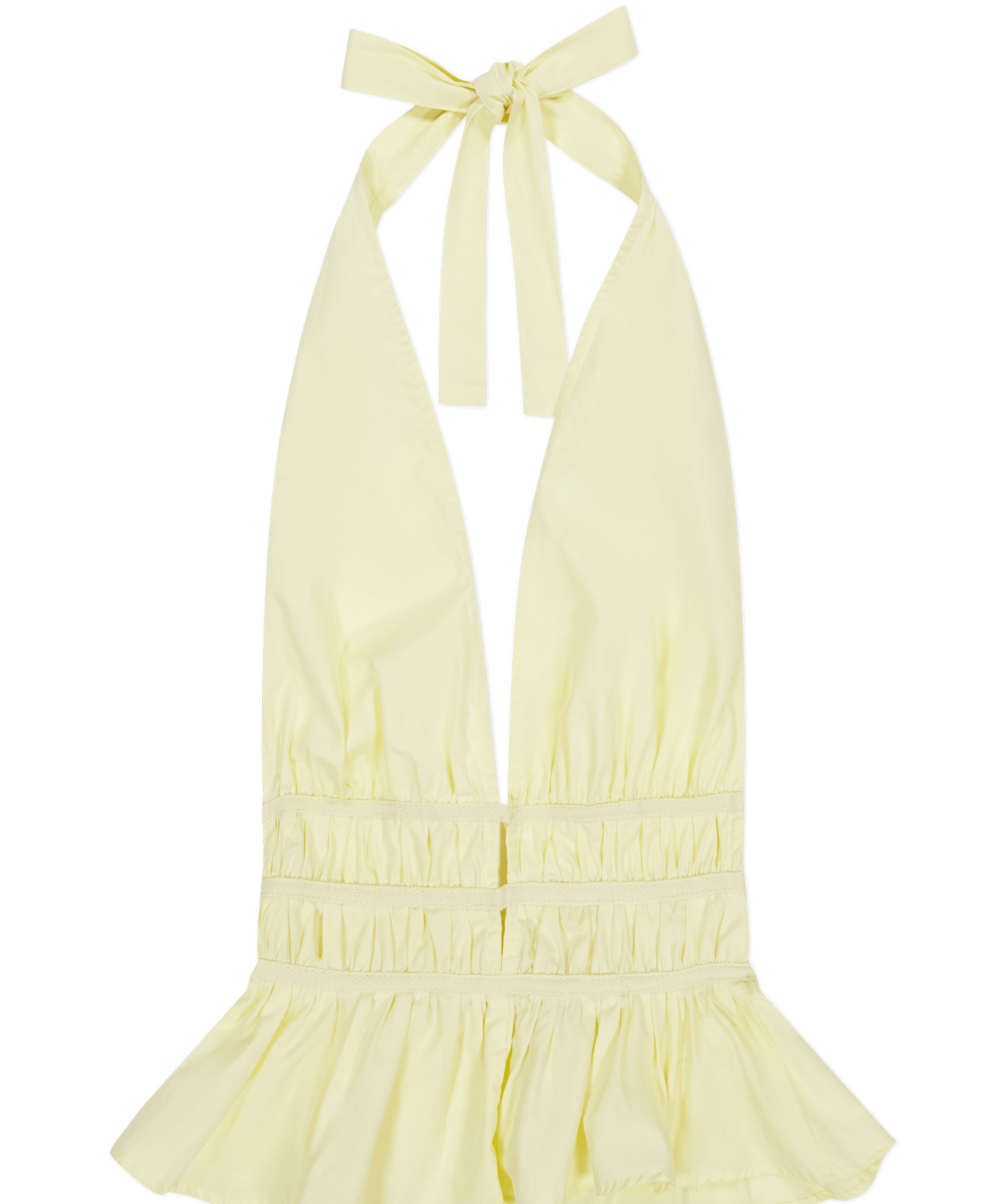 The Violet Top in Butter Yellow