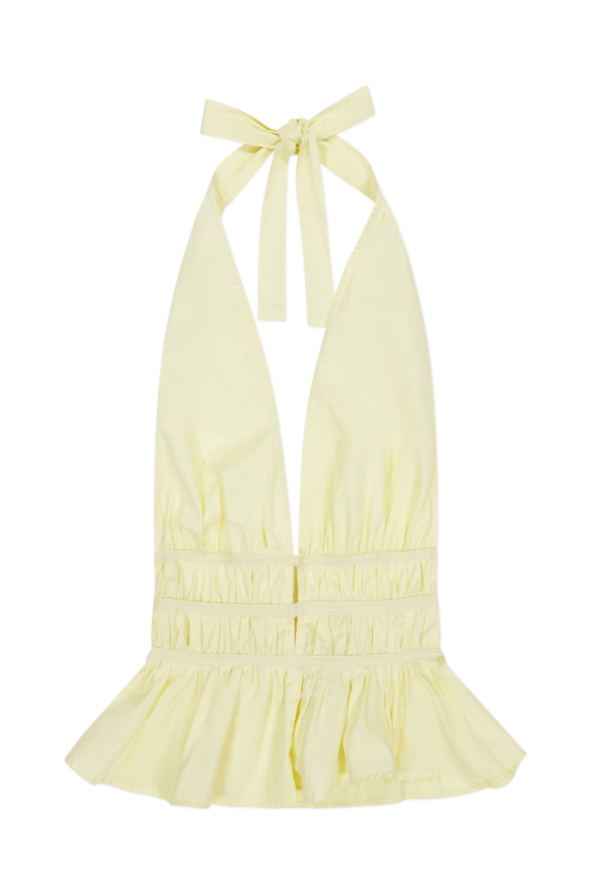 The Violet Top in Butter Yellow