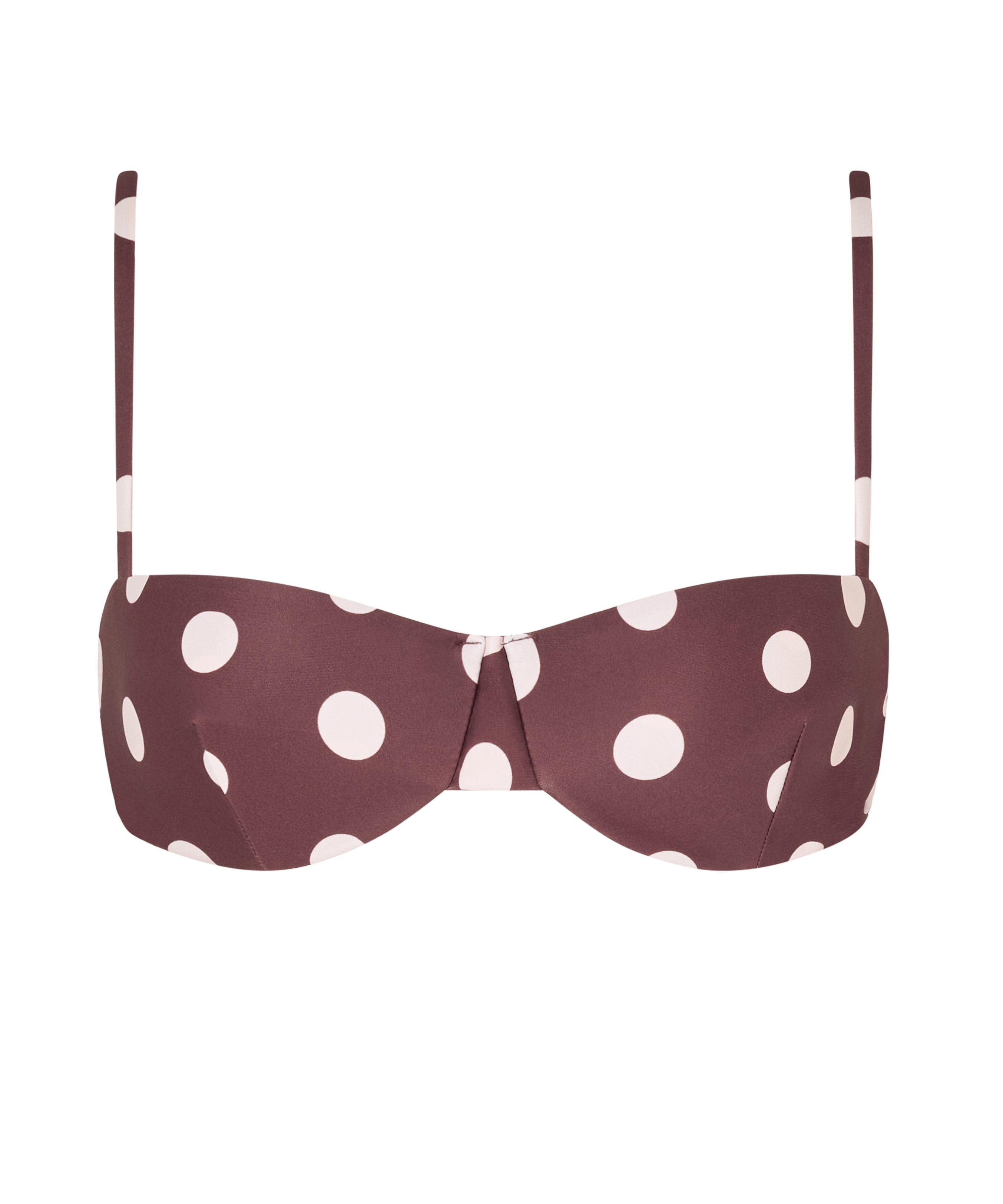 The Ingrid Top in Polka Dot Brown/ Ivory