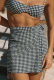 The Wrap Skirt in Tuxedo Plaid