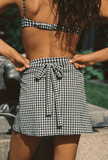 The Wrap Skirt in Tuxedo Plaid