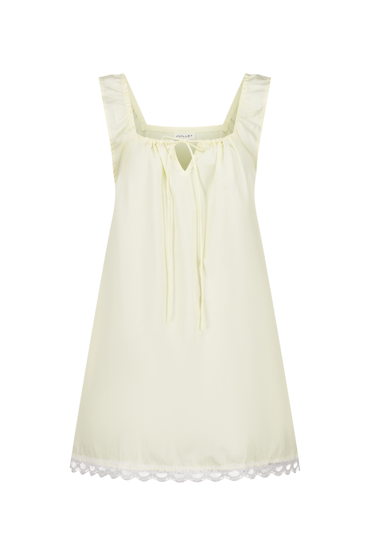 The Lucy Mini Dress in Butter Yellow