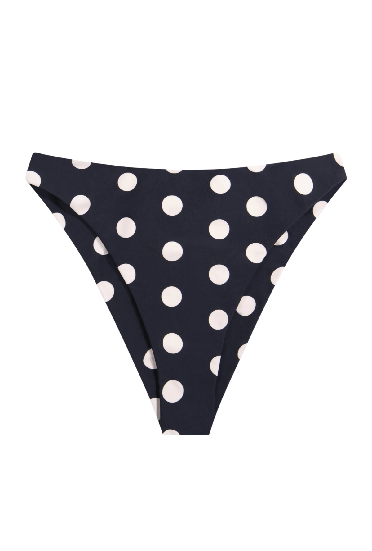 The Edie Bottom in Polka Dot Black/Ivory