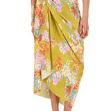 The Paige Pareo in Chartreuse Floral
