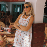 PRE-ORDER: JULY 1ST- 'Juillet x Lilly Sisto': The Sunday Babydoll Mini Dress Fruit (Fruit- Small)