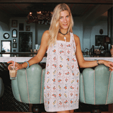 PRE-ORDER: JULY 1ST- 'Juillet x Lilly Sisto': The Sunday Babydoll Mini Dress Fruit (Fruit- Small)