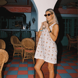 PRE-ORDER: JULY 1ST- 'Juillet x Lilly Sisto': The Sunday Babydoll Mini Dress Fruit (Fruit- Small)