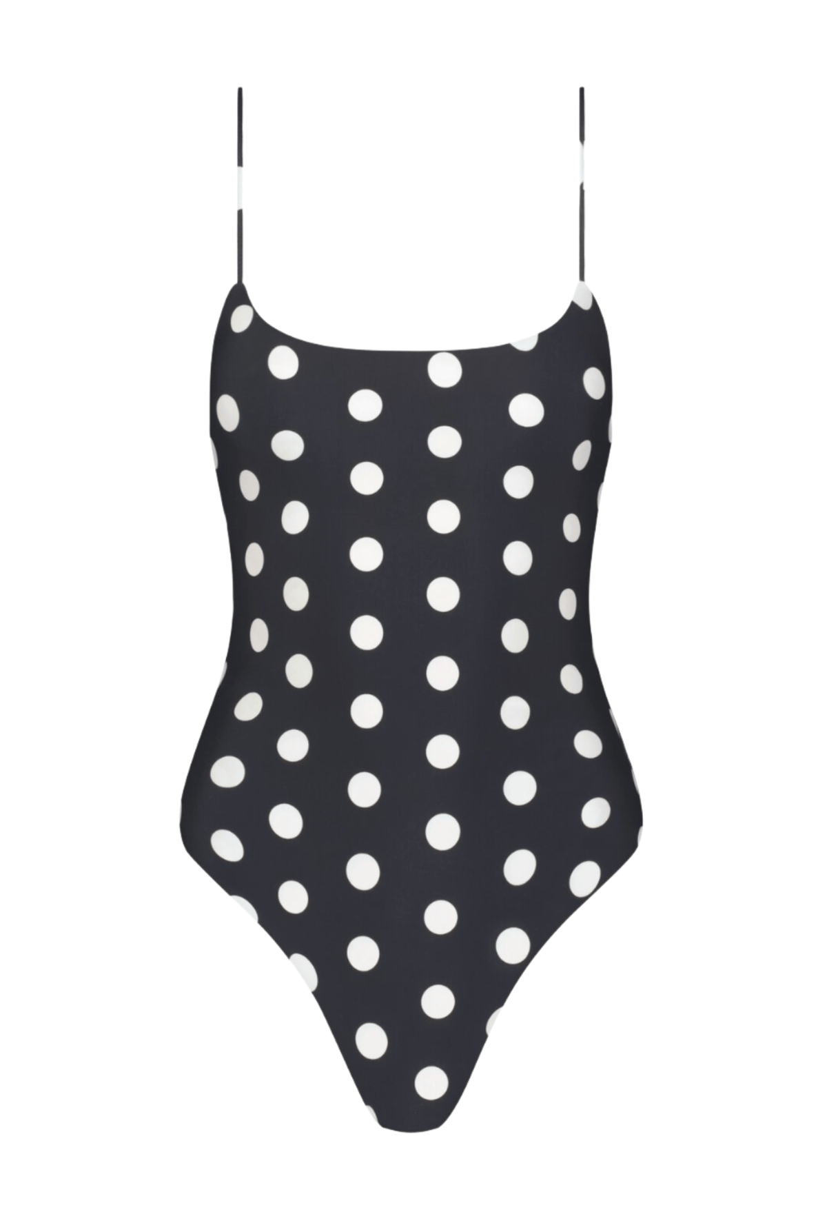 The Imey One Piece in Polka Dot Black/ White