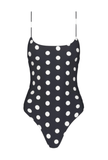 The Imey One Piece in Polka Dot Black/ White