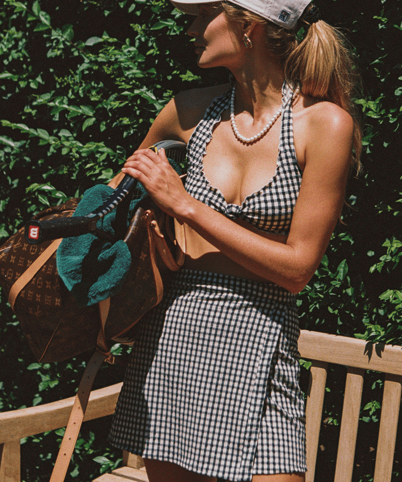 The Wrap Skirt in Tuxedo Plaid