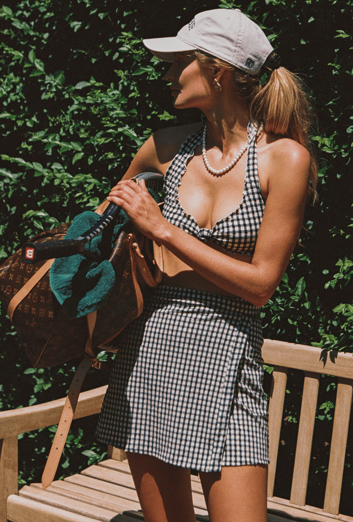 The Wrap Skirt in Tuxedo Plaid