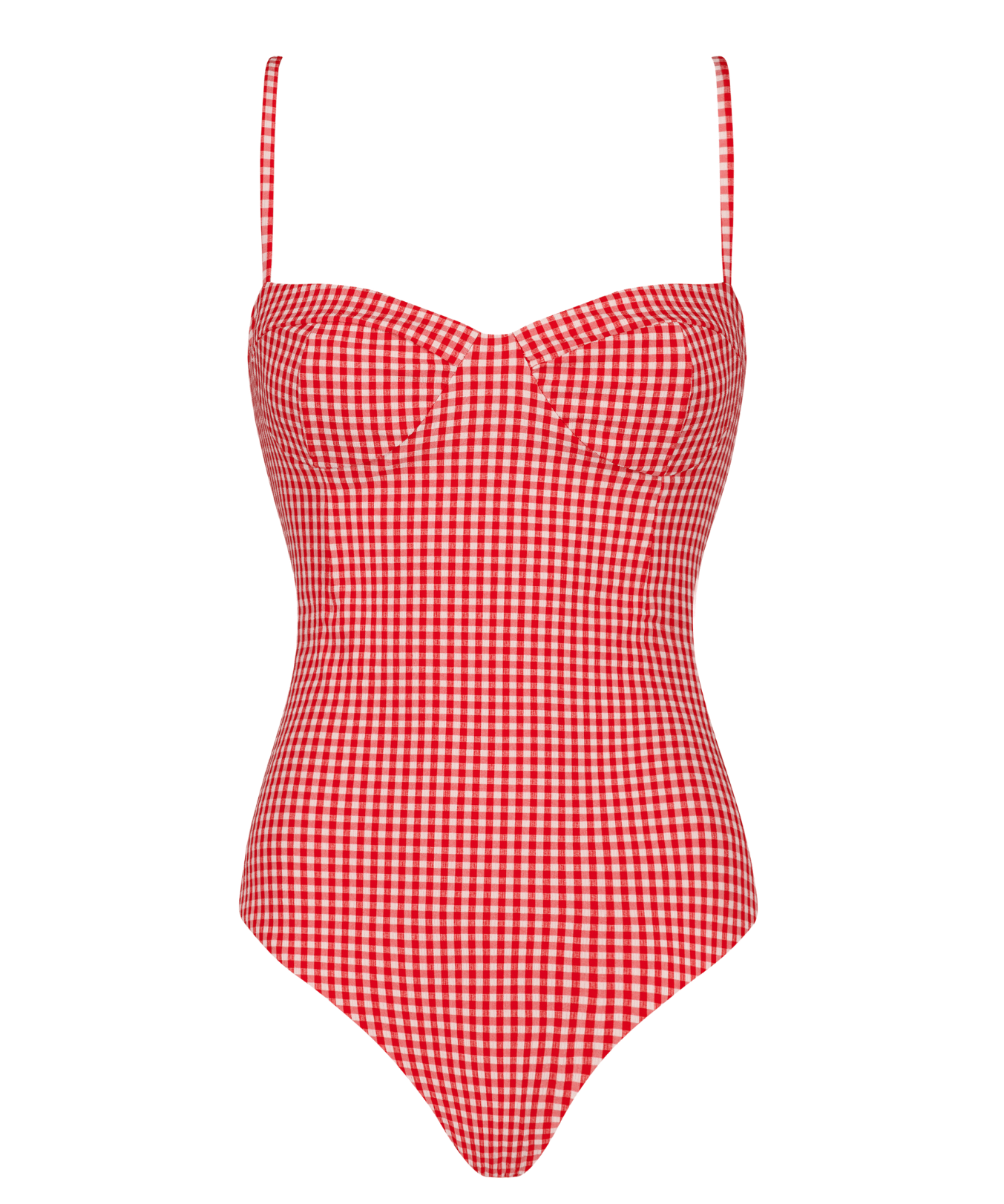 'Juillet x Lilly Sisto': The Bowie One Piece in Red Gingham