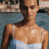 The Ingrid Top in Birdie Plaid