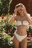 The Edie Bottom in Luxe Ivory Crinkle