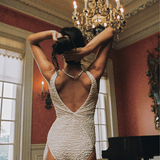 The Olivia One Piece in Ivory Luxe Crinkle