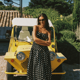 The Amelia Dress in Black & White Polka Dot