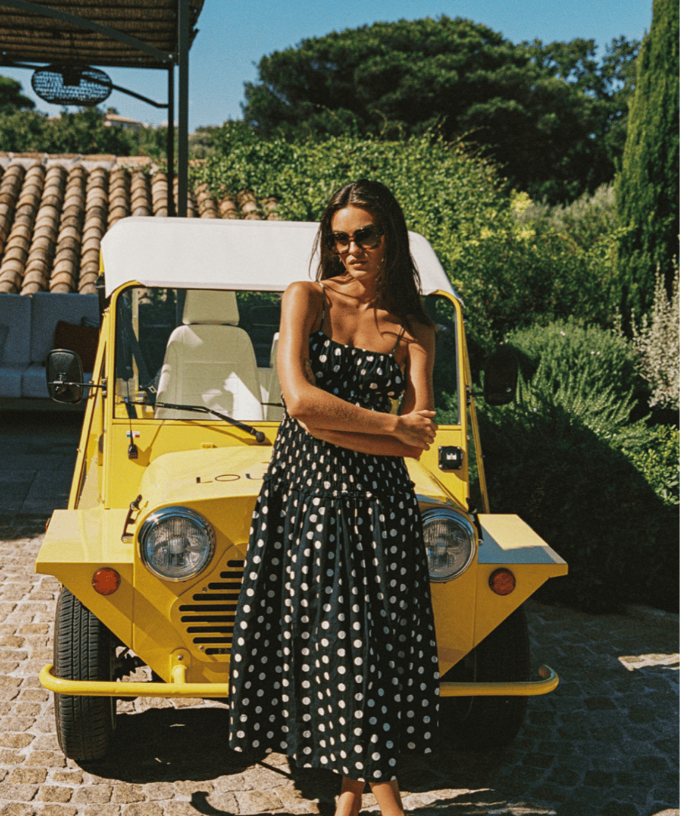 The Amelia Dress in Black & White Polka Dot