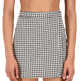 The Wrap Skirt in Tuxedo Plaid