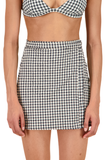 The Wrap Skirt in Tuxedo Plaid