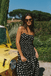 The Amelia Dress in Black & White Polka Dot