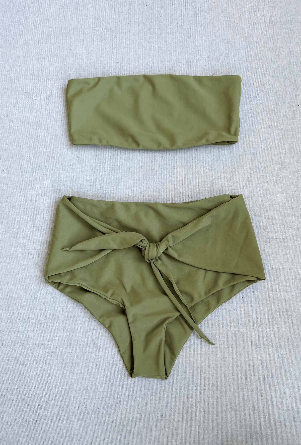 sari top / brooke bottom in olive - size xs